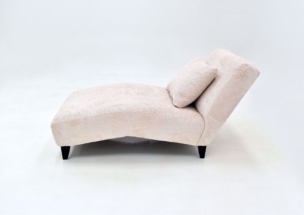 Off White Davos Chaise Lounge Chair by Chairs America Showing the Side View | Home Furniture Plus Mattress