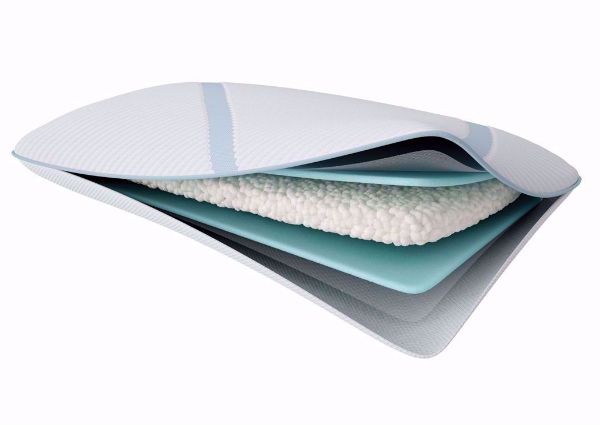 View of Interior Layers in the Tempur-Pedic TEMPUR-Breeze ProLo Pillow | Home Furniture Plus Bedding