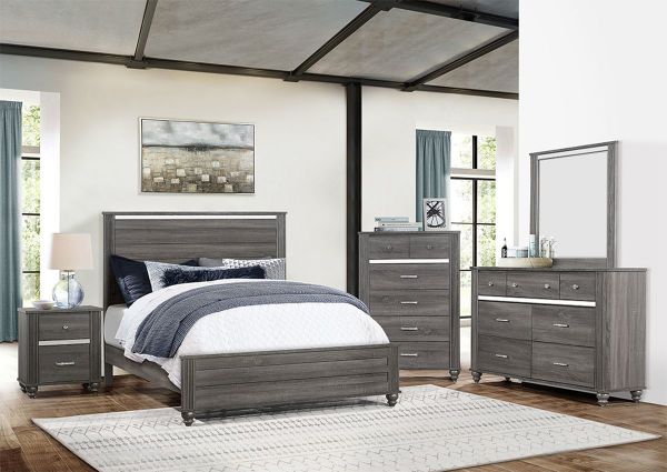 Picture of Gaston Queen Size Bedroom Set - Gray