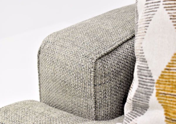 Beige Protege Loveseat by Franklin close up arm view | Home Furniture Plus Bedding