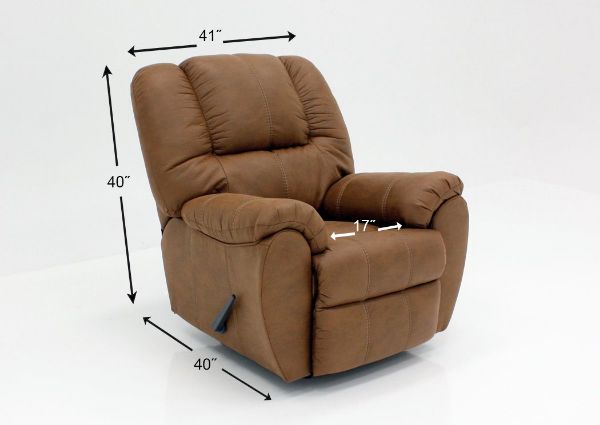 Picture of McGann Rocker Recliner - Saddle Brown