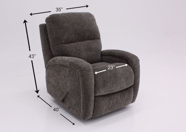 Gray Laurence Swivel Glider Recliner Dimensions | Home Furniture Plus Mattress