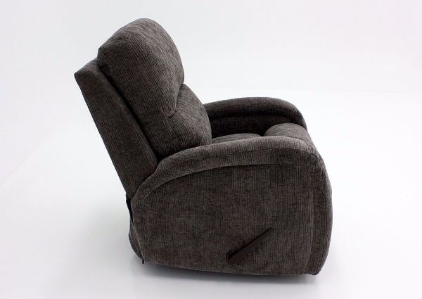 Gray Laurence Swivel Glider Recliner, Side View | Home Furniture Plus Mattress