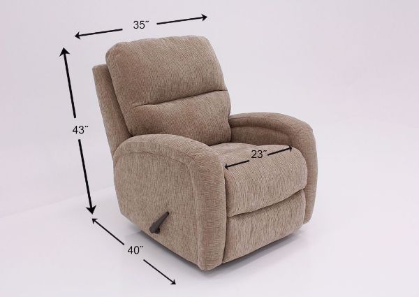 Tan Laurence Swivel Glider Recliner Dimensions | Home Furniture Plus Mattress