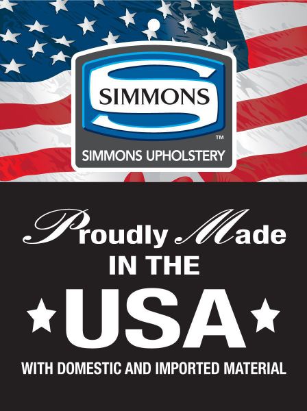 Simmons Upholstery and Made in the USA Logo