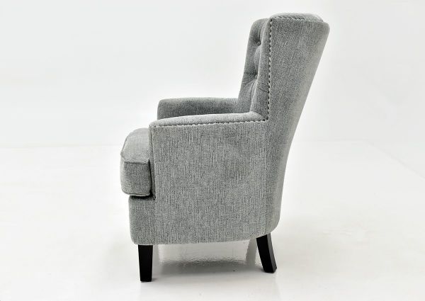 Ash Gray Bryson Accent Chair by Jofran Showing the Side View | Home Furniture Plus Bedding