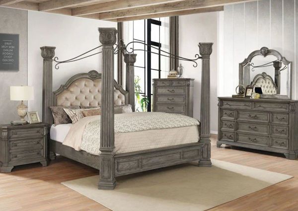 Picture of Siena King Size Bedroom Set - Gray