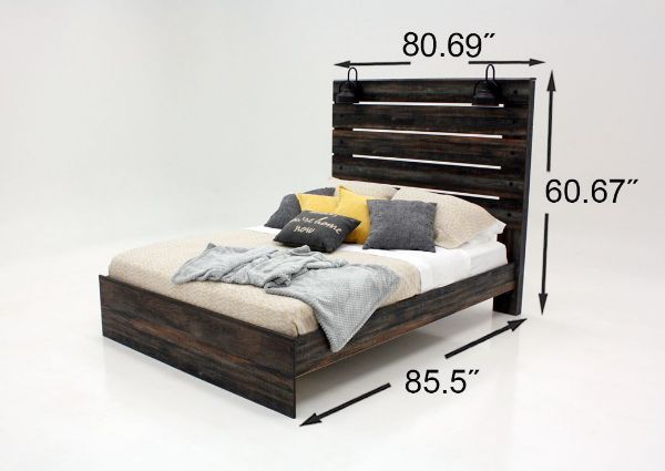 Drystan King Size Bed Showing the King Bed Dimensions | Home Furniture Plus Bedding
