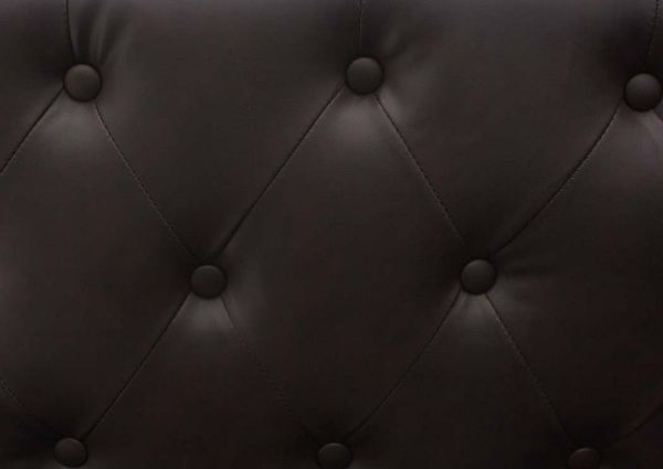 Brown Westerly Chair Button Tufted Upholstery Detail | Home Furniture Plus Bedding