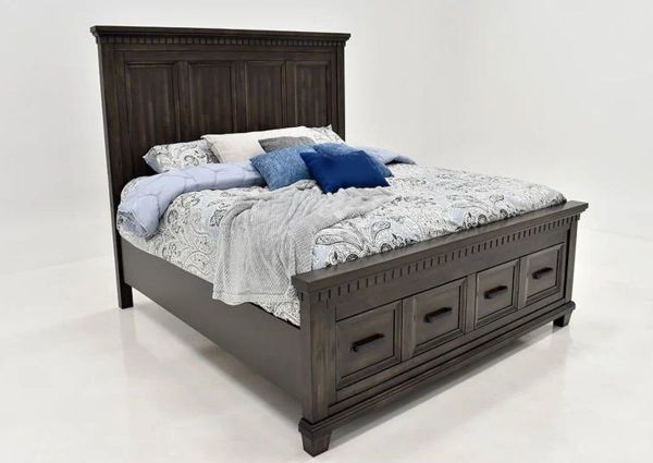 Picture of McCabe Queen Size Storage Bed - Brown