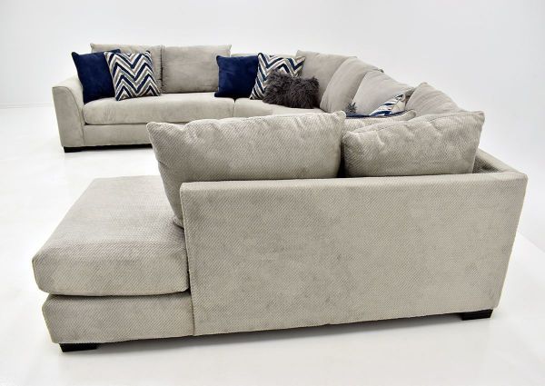 Gray Prowler Large Sectional Sofa by Albany Industries Showing the Right Side View, Made in the USA | Home Furniture Plus Bedding