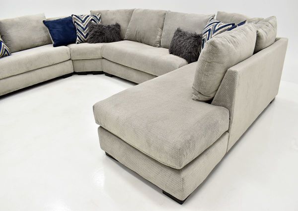 Gray Prowler Large Sectional Sofa by Albany Industries Showing the Right Angle View, Made in the USA | Home Furniture Plus Bedding