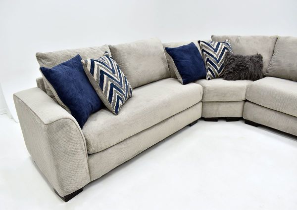 Gray Prowler Large Sectional Sofa by Albany Industries Showing the Left Side Sofa, Made in the USA | Home Furniture Plus Bedding