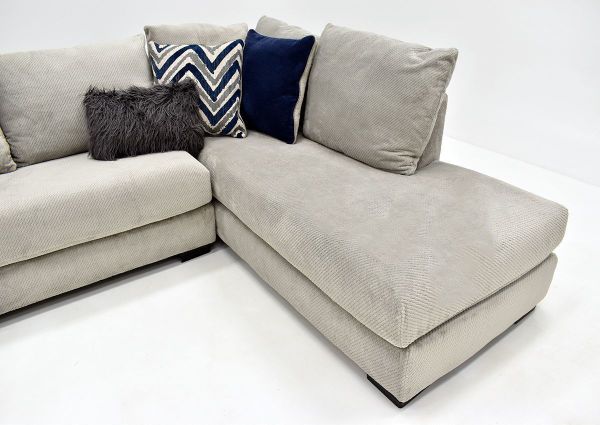 Gray Prowler Large Sectional Sofa by Albany Industries Showing the Right Side Chaise, Made in the USA | Home Furniture Plus Bedding