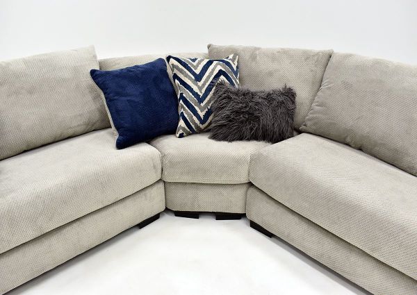 Gray Prowler Large Sectional Sofa by Albany Industries Showing the Wedge View, Made in the USA | Home Furniture Plus Bedding