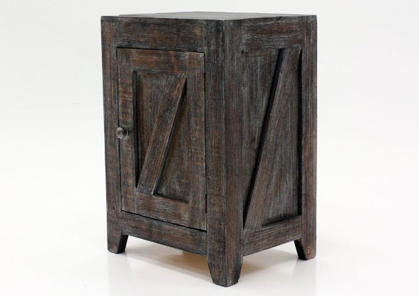 Rustic Brown Midland End Table at an Angle | Home Furniture Plus Bedding
