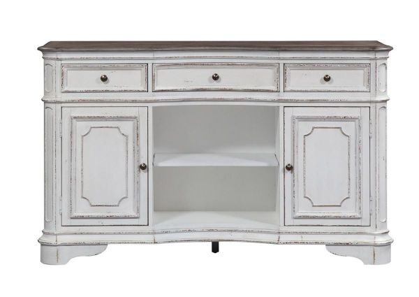 Front Facing View of the Magnolia Manor Server Cabinet | Home Furniture Plus Bedding