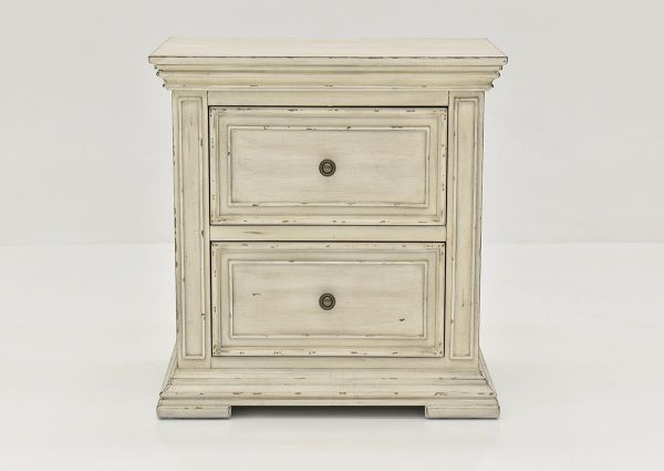 White Big Valley Nightstand by Liberty Furniture Showing the Front View | Home Furniture Plus Bedding
