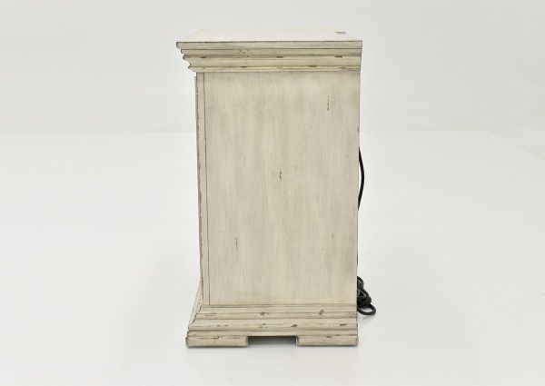 White Big Valley Nightstand by Liberty Furniture Showing the Side View | Home Furniture Plus Bedding