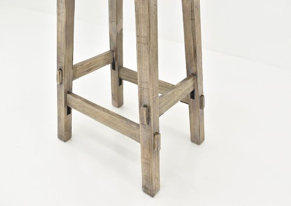 Vintage Gray Trent 24 Inch Barstool by Vintage Showing the Legs | Home Furniture Plus Bedding