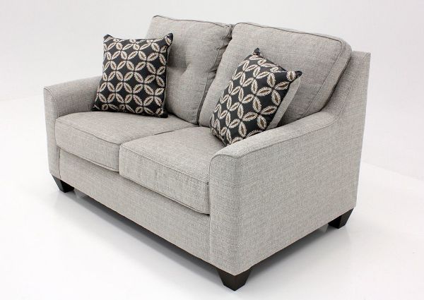 Brown Tweed Dante Loveseat by Lane Showing the Angle View | Home Furniture Plus Bedding
