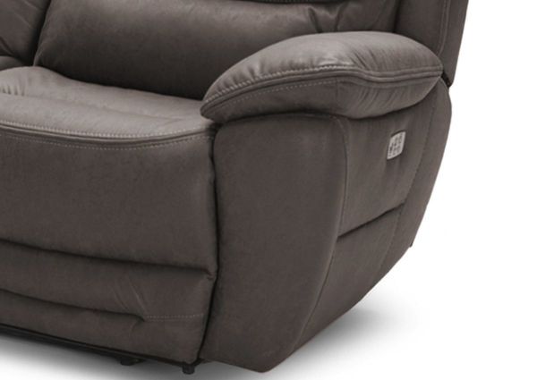 Brown Dakota POWER Reclining Sofa Showing the Pillow Arm | Home Furniture Plus Bedding