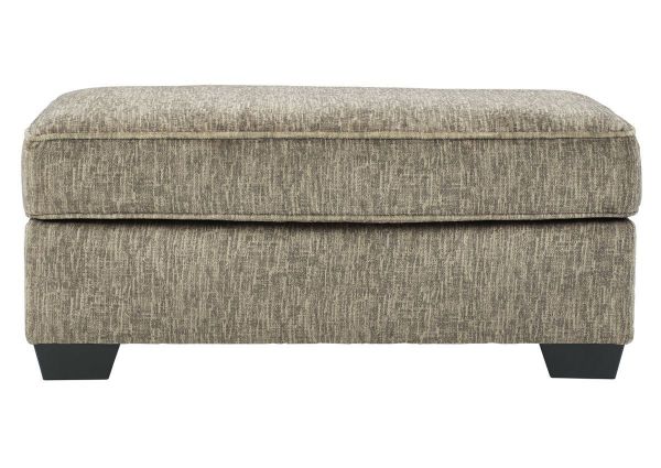Chocolate Brown Olin Ottoman by Ashley Furniture Showing the Front View | Home Furniture Plus Bedding
