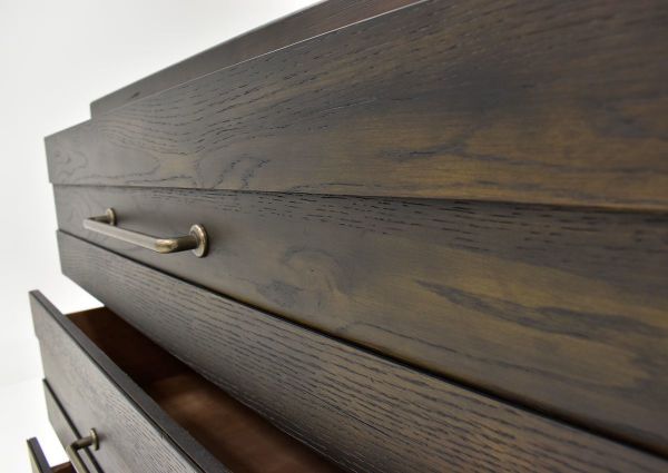 Brown Edison Chest of Drawers by Bernard Furniture Showing the Drawer Front Detail | Home Furniture Plus Bedding
