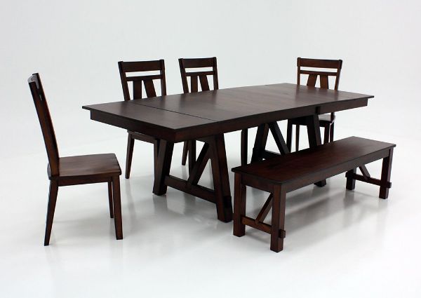 Picture of Winslow 6 Piece Dining Table Set - Brown