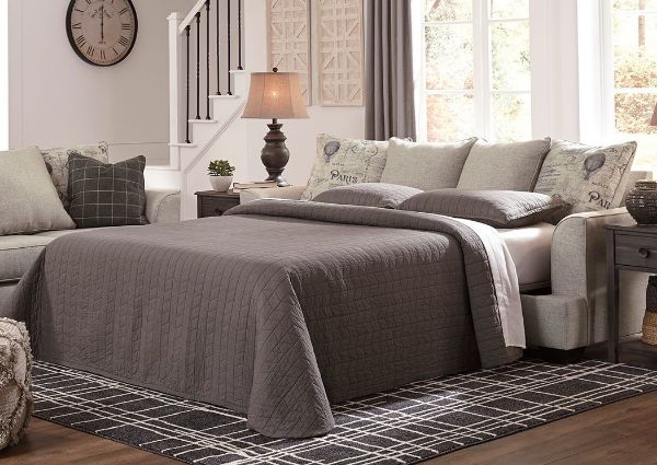 Velletri Sleeper Sofa with Sofa Bed by Ashley Furniture Open in Room Setting  | Home Furniture Plus Bedding
