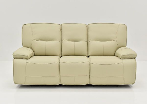 Front View of the Off White Spartacus POWER Reclining Sofa | Home Furniture Plus Bedding
