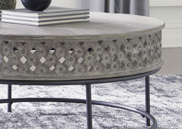 Partial Side View of the Rastella Coffee Table | Home Furniture Plus Bedding