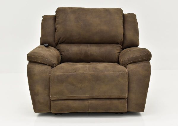 Front Facing View of the Explorer Power Recliner by Homestretch with Brown Upholstery | Home Furniture Plus Mattress