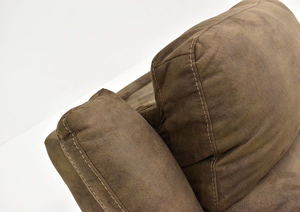 Close Up of Adjustable Headrest on the Explorer Power Recliner by Homestretch with Brown Upholstery | Home Furniture Plus Mattress