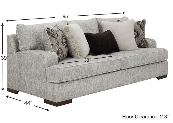 Dimensions for the Mercado Sofa by Ashley Furniture | Home Furniture Plus Bedding