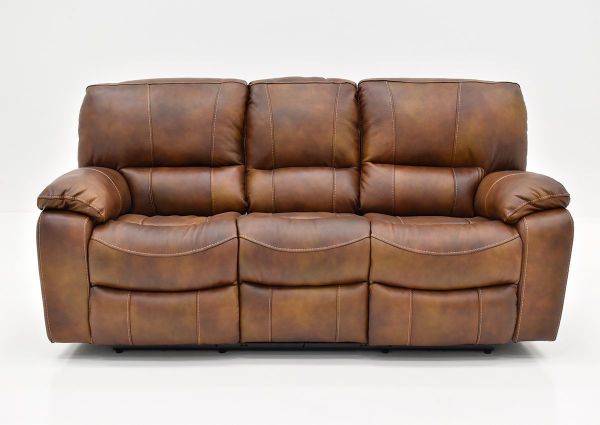 Front Facing View of the Legend Leather Reclining Sofa by Man Wah | Home Furniture Plus Bedding