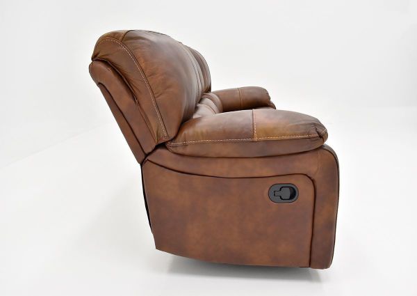 Side View of the Legend Leather Reclining Sofa by Man Wah | Home Furniture Plus Bedding