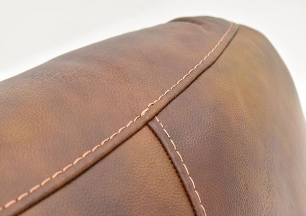 Accent Stitching on the Back Cushion of the Legend POWER Leather Recliner by Man Wah | Home Furniture Plus Bedding