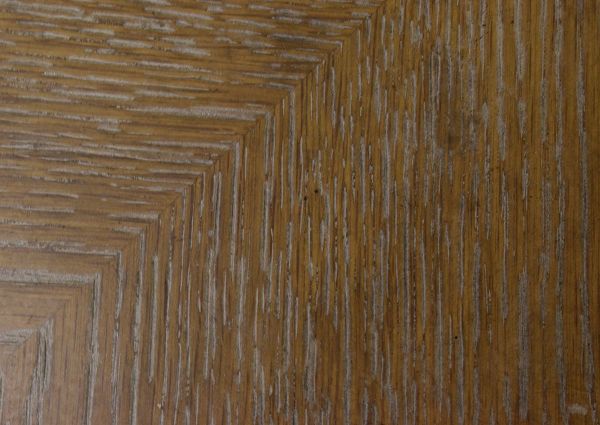 Close Up View of the Weathered Brown Top Finish on the Magnolia Manor Round End Table | Home Furniture Plus Bedding