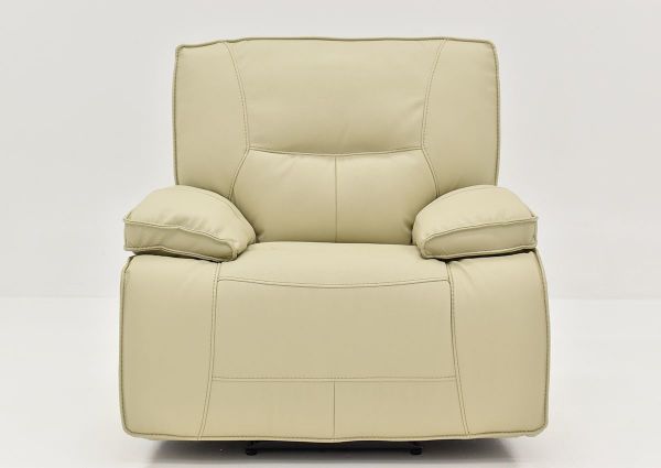 Front Facing View of the Spartacus POWER Recliner in Off White | Home Furniture Plus Bedding