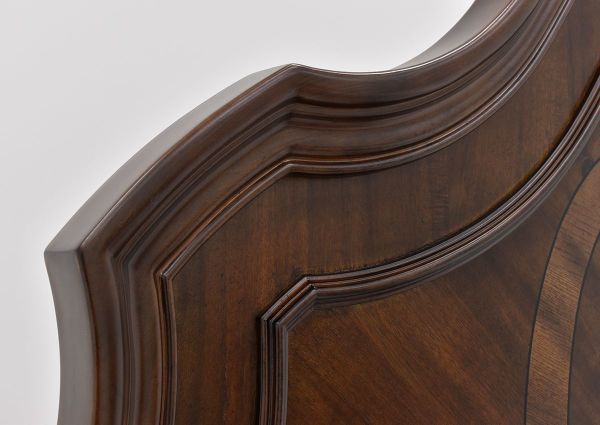 Close Up View of the Headboard Details on the Plaza King Size Bed in Brown by Avalon Furniture | Home Furniture Plus Bedding