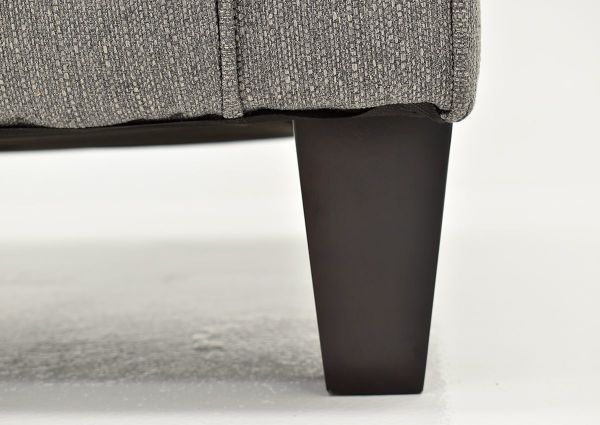 Close Up View of the Tapered Leg on the Gray Bay Ridge Chair by Behold, Made in the USA | Home Furniture Plus Bedding