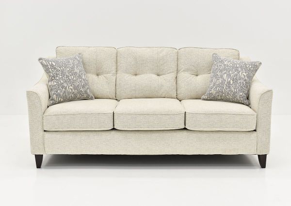 Front Facing View of the Oliver Sofa in Sand (Off White) by Behold Home | Home Furniture Plus Bedding