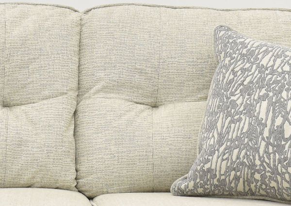 Close Up of the Tufted Back on the Oliver Loveseat in Sand (Off White) by Behold Home | Home Furniture Plus Bedding