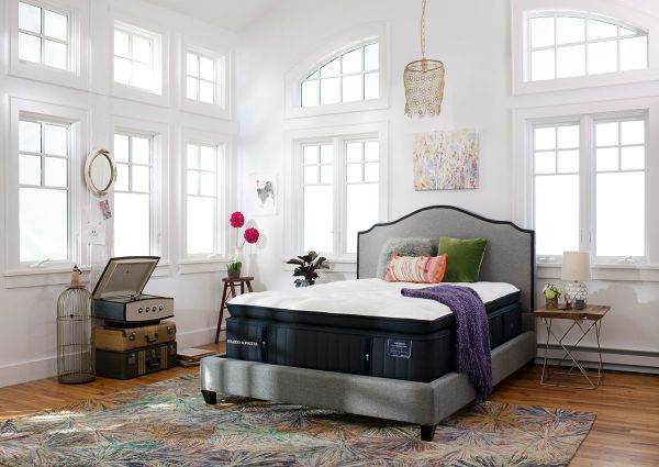 Room View of the Cassatt Luxury Firm Euro Top Mattress by Stearns & Foster® in Twin XL | Home Furniture Plus Bedding