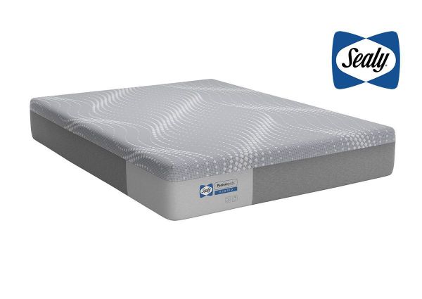 Slightly Angled View of the Sealy Posturepedic Hybrid Medina Firm Mattress in Full Size | Home Furniture Plus Bedding