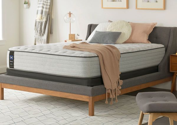 Angled Room View of the Sealy Summer Rose Firm Mattress in Twin XL Size | Home Furniture Plus Bedding