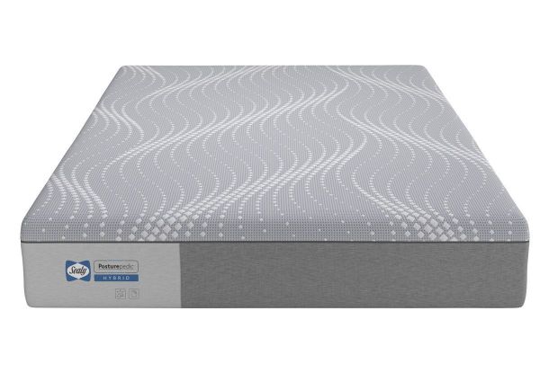 Front Angle View of the Sealy Posturepedic Hybrid Paterson Medium Mattress in Full Size | Home Furniture Plus Bedding