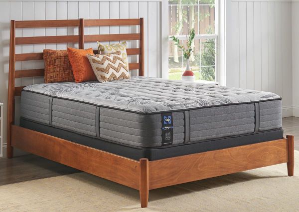 Angled Room View of the Sealy Satisfied II Ultra Firm Mattress in Queen Size | Home Furniture Plus Bedding