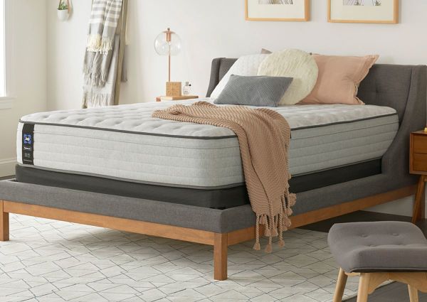 Angled Room View of the Sealy Summer Rose Medium Mattress in Queen Size | Home Furniture Plus Bedding